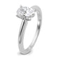 14k White Gold 1 Ct. Certified Lab Grown Diamond VS/SI+ G+ Oval Solitare Engagement Ring