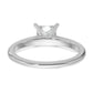 14k White Gold 1 Ct. Certified Lab Grown Diamond VS/SI+ G+ Princess Solitare Engagement Ring