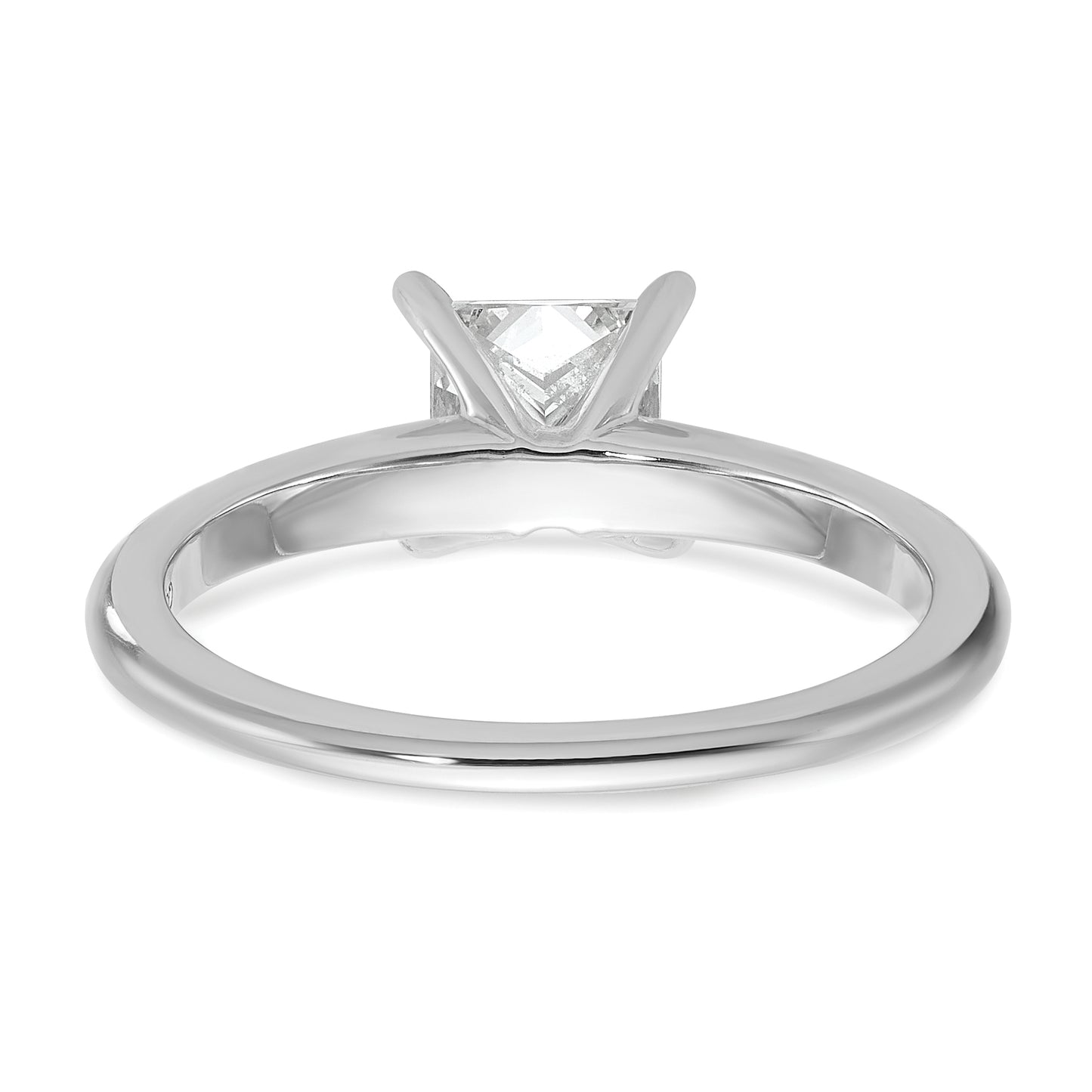 14k White Gold 1 Ct. Certified Lab Grown Diamond VS/SI+ G+ Princess Solitare Engagement Ring