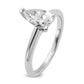 14k White Gold 1 Ct. Lab Grown Diamond VS/SI+ G+ Pear Solitare Engagement Ring