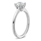 14k White Gold 1 Ct. Certified Lab Grown Diamond VS/SI+ G+ Round Solitaire Engagement Ring