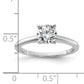 14k White Gold 1 Ct. Certified Lab Grown Diamond VS/SI+ G+ Round Solitaire Engagement Ring