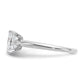 14k White Gold 1 Ct. Lab Grown Diamond VS/SI+ G+ Radiant Solitare Engagement Ring