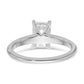 14k White Gold 1 1/2 Ct. Certified Lab Grown Diamond VS/SI+ G+ Emerald Solitare Engagement Ring