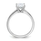 14k White Gold 1 1/2 Ct. Lab Grown Diamond VS/SI+ G+ Oval Solitare Engagement Ring