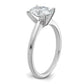 14k White Gold 1 1/2 Ct. Lab Grown Diamond VS/SI+ G+ Oval Solitare Engagement Ring