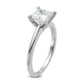 14k White Gold 1 1/2 Ct. Certified Lab Grown Diamond VS/SI+ G+ Princess Solitare Engagement Ring