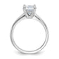 14k White Gold 1 1/2 Ct. Certified Complete Lab Grown Diamond VS/SI+ G+ Round Solitaire Engagement Ring