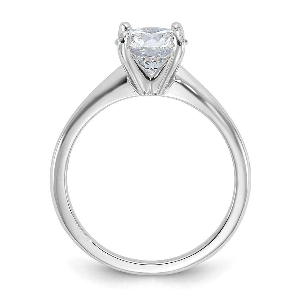 14k White Gold 1 1/2 Ct. Certified Complete Lab Grown Diamond VS/SI+ G+ Round Solitaire Engagement Ring