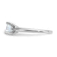 14k White Gold 1 1/2 Ct. Certified Complete Lab Grown Diamond VS/SI+ G+ Round Solitaire Engagement Ring