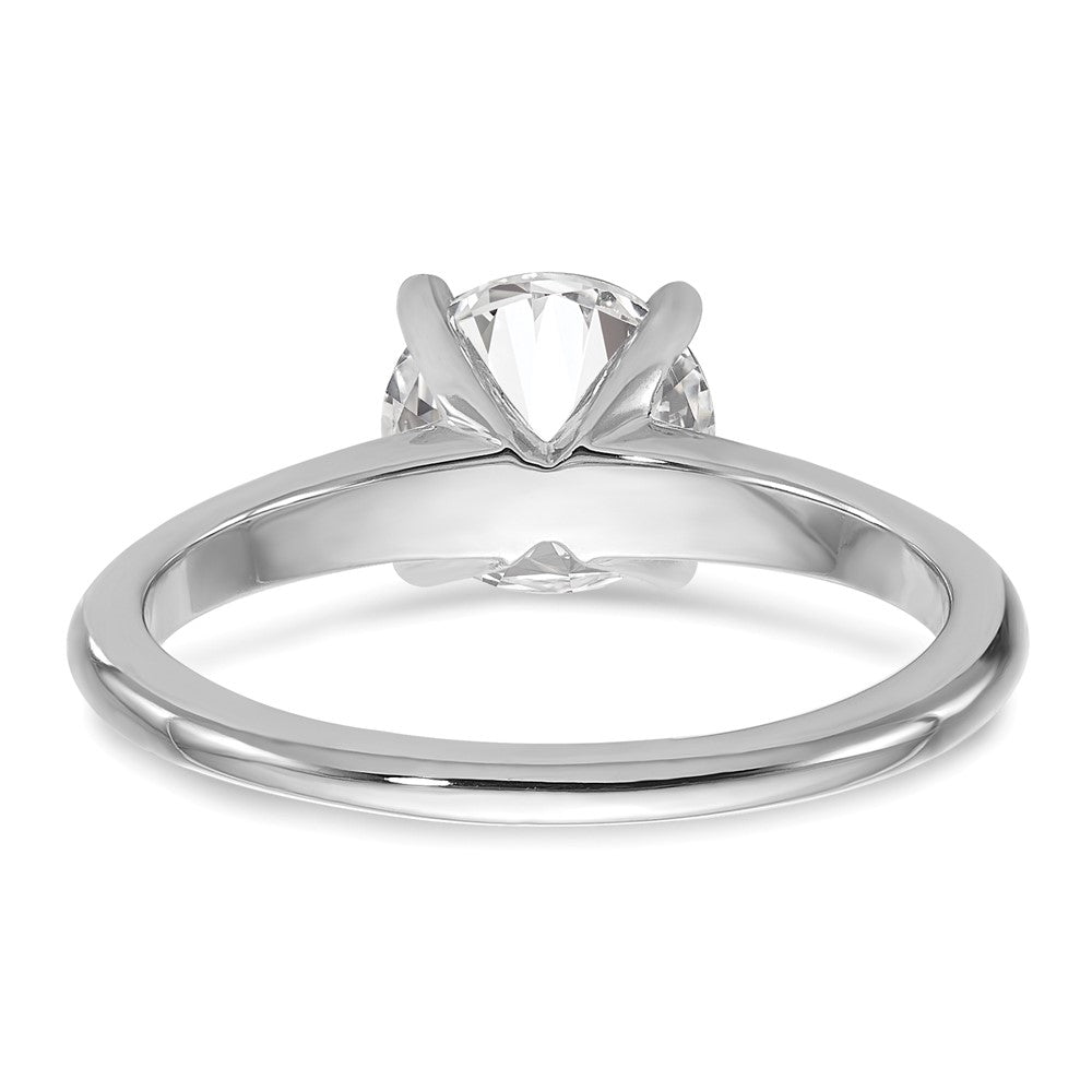 14k White Gold 1 1/2 Ct. Certified Complete Lab Grown Diamond VS/SI+ G+ Round Solitaire Engagement Ring