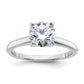 14k White Gold 1 1/2 Ct. Lab Grown Diamond VS/SI+ G+ Round Solitaire Engagement Ring