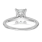 14k White Gold 1 1/2 Ct. Certified Lab Grown Diamond VS/SI+ G+ Radiant Solitare Engagement Ring