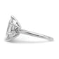 14k White Gold 2 Ct. Lab Grown Diamond VS/SI+ G+ Marquise Solitare Engagement Ring