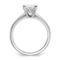 14k White Gold 2 Ct. Certified Lab Grown Diamond VS/SI+ G+ Oval Solitare Engagement Ring