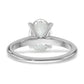 14k White Gold 2 Ct. Certified Lab Grown Diamond VS/SI+ G+ Oval Solitare Engagement Ring