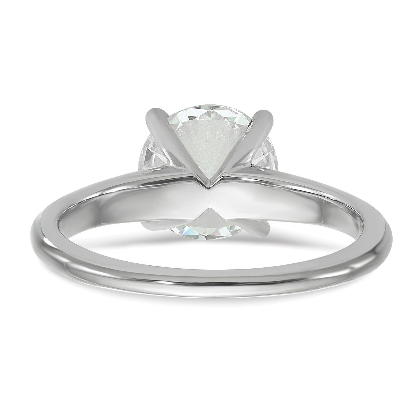 14k White Gold 2 Ct. Lab Grown Diamond VS/SI+ G+ Round Solitaire Engagement Ring