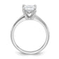 14k White Gold 2 Ct. Certified Lab Grown Diamond VS/SI+ G+ Radiant Solitare Engagement Ring