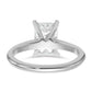 14k White Gold 2 Ct. Certified Lab Grown Diamond VS/SI+ G+ Radiant Solitare Engagement Ring