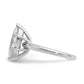 14k White Gold 2 1/2 Ct. Lab Grown Diamond VS/SI+ G+ Marquise Solitare Engagement Ring