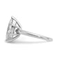 14k White Gold 2 1/2 Ct. Certified Lab Grown Diamond VS/SI+ G+ Marquise Solitare Engagement Ring