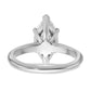 14k White Gold 2 1/2 Ct. Lab Grown Diamond VS/SI+ G+ Marquise Solitare Engagement Ring