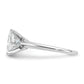 14k White Gold 2 1/2 Ct. Lab Grown Diamond VS/SI+ G+ Princess Solitare Engagement Ring