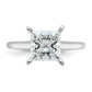 14k White Gold 2 1/2 Ct. Lab Grown Diamond VS/SI+ G+ Princess Solitare Engagement Ring