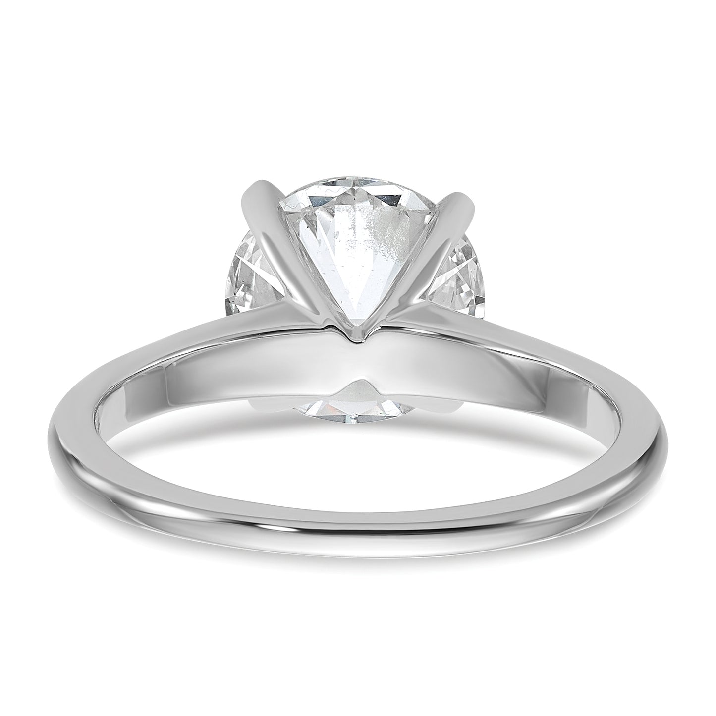 14k White Gold 2 1/2 Ct. Certified Lab Grown Diamond VS/SI+ G+ Round Solitaire Engagement Ring