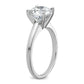 14k White Gold 2 1/2 Ct. Certified Lab Grown Diamond VS/SI+ G+ Round Solitaire Engagement Ring