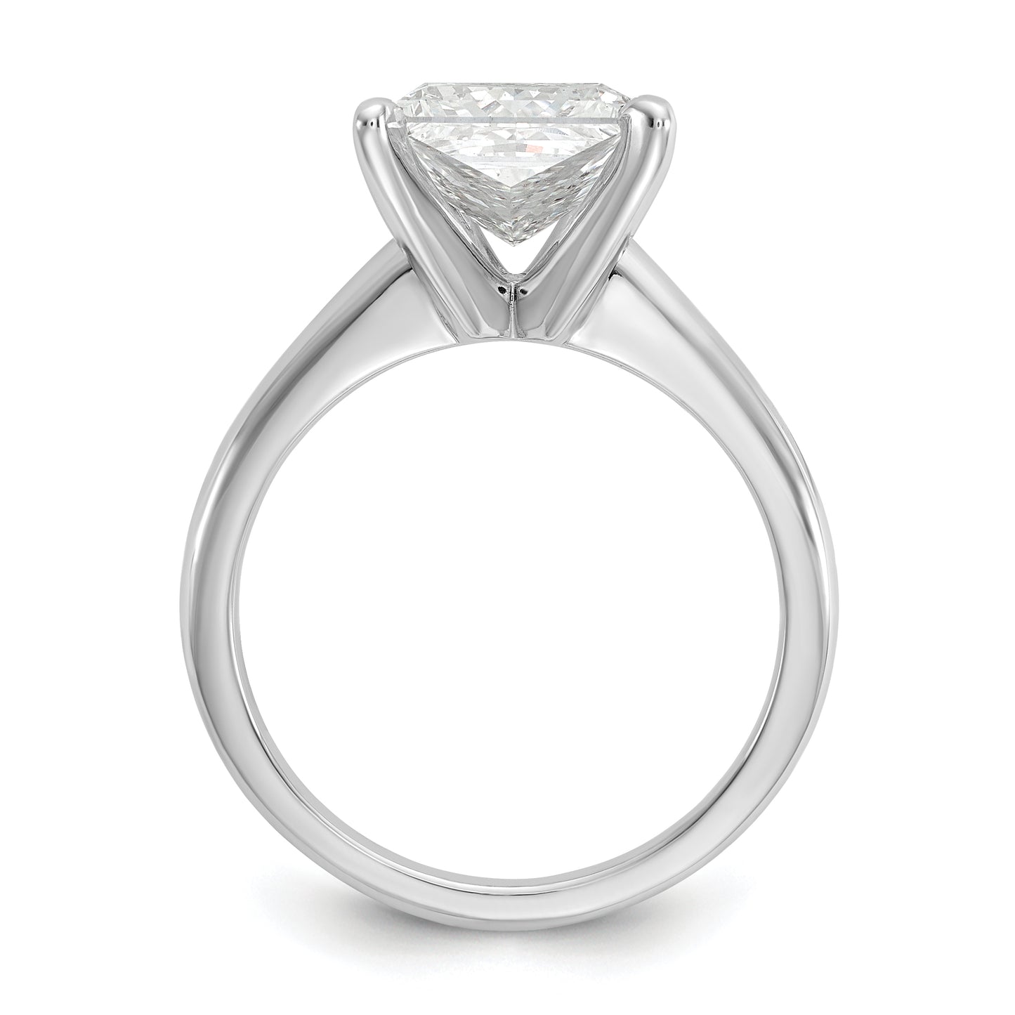 14k White Gold 3 Ct. Certified Lab Grown Diamond VS/SI+ G+ Oval Solitare Engagement Ring