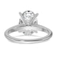 14k White Gold 3 Ct. Certified Lab Grown Diamond VS/SI+ G+ Oval Solitare Engagement Ring