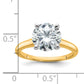 14k Two-tone 3 Ct. Lab Grown Diamond VS/SI+ G+ Round Solitaire Engagement Ring