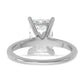 14k White Gold 3 Ct. Certified Lab Grown Diamond VS/SI+ G+ Radiant Solitaire Engagement Ring