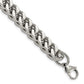 Stainless Steel Chisel Polished 9.5 Inch Heavy Wheat Bracelet