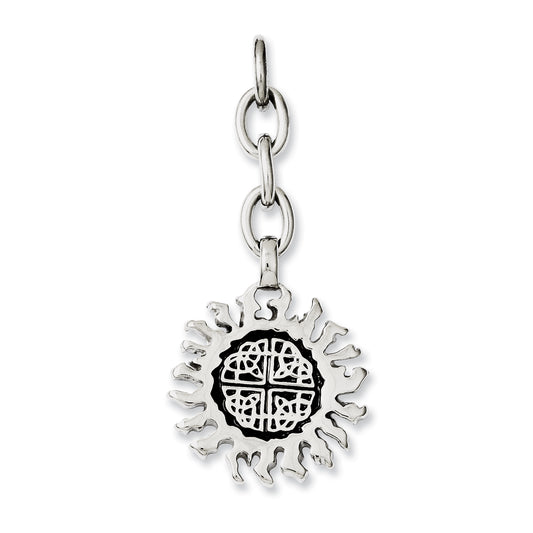 Stainless Steel Celtic Sun Interchangeable Charm Pendant