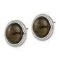 Stainless Steel Polished Labradorite Post Earrings