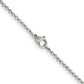 Stainless Steel Chisel Antiqued 2mm 18 Inch Beaded Ball Chain