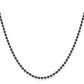 Stainless Steel Chisel Antiqued 2.4mm 18 Inch Beaded Ball Chain