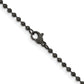 Stainless Steel Chisel Antiqued 2.4mm 24 Inch Beaded Ball Chain