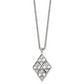 Stainless Steel Chisel Polished Pendant On A 20 Inch Cable Chain Necklace