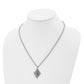 Stainless Steel Chisel Polished Pendant On A 20 Inch Cable Chain Necklace