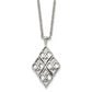 Stainless Steel Chisel Polished Pendant On A 20 Inch Cable Chain Necklace