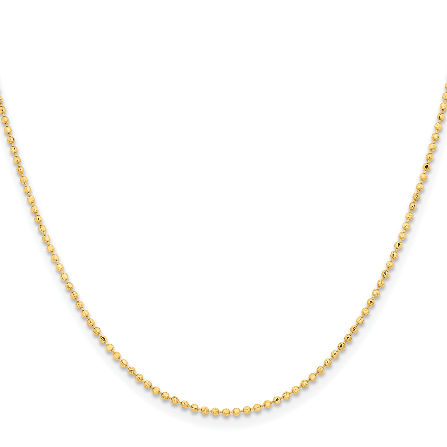 Brass/White Chisel Gold-Tone Brass 1.50mm Plated 16 Inch Ball Chain