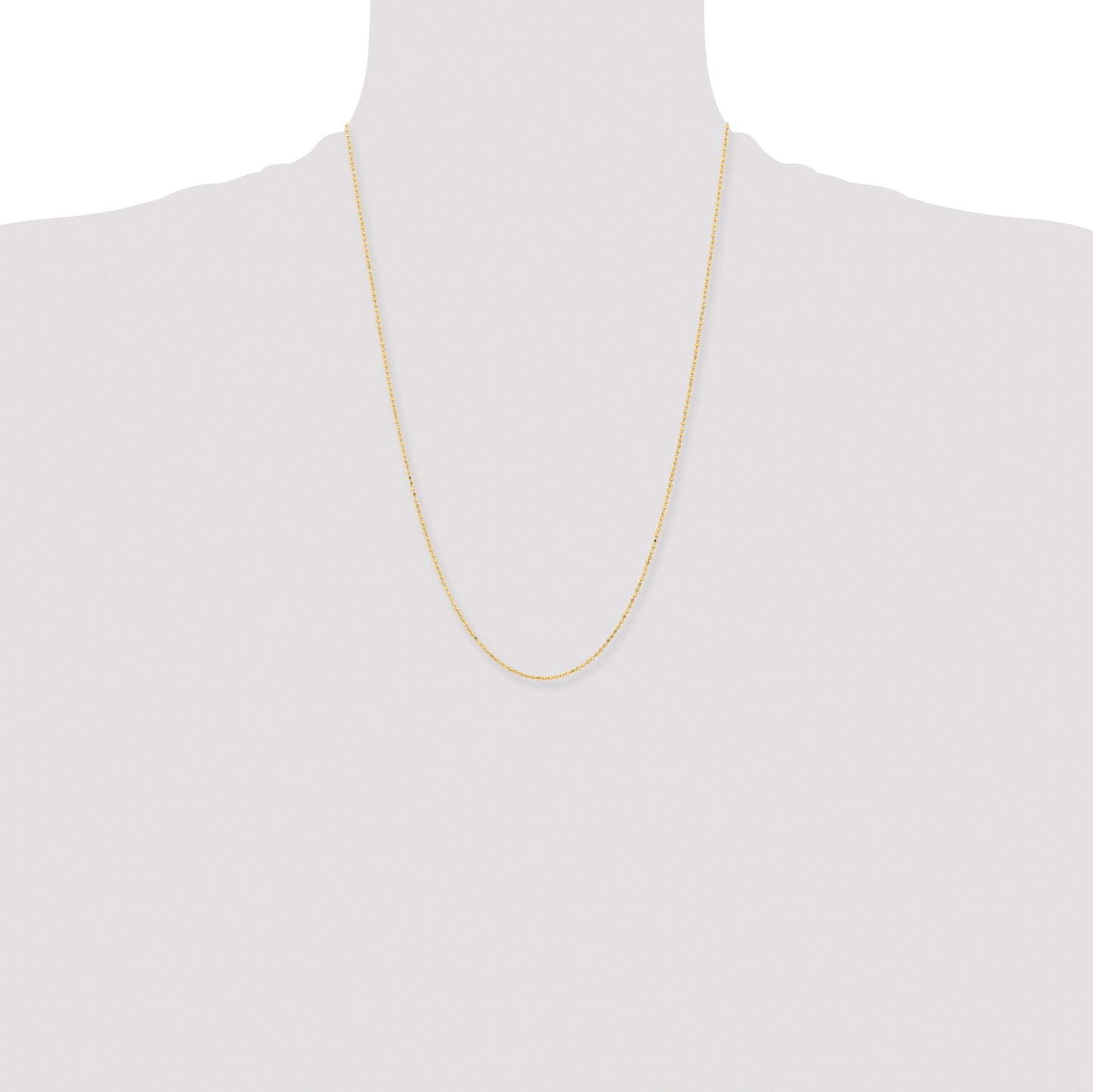 Brass/White Chisel Gold-Tone Brass 1.50mm Plated 24 Inch Ball Chain