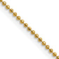 Brass/White Chisel Gold-Tone Brass 1.50mm Plated 20 Inch Ball Chain