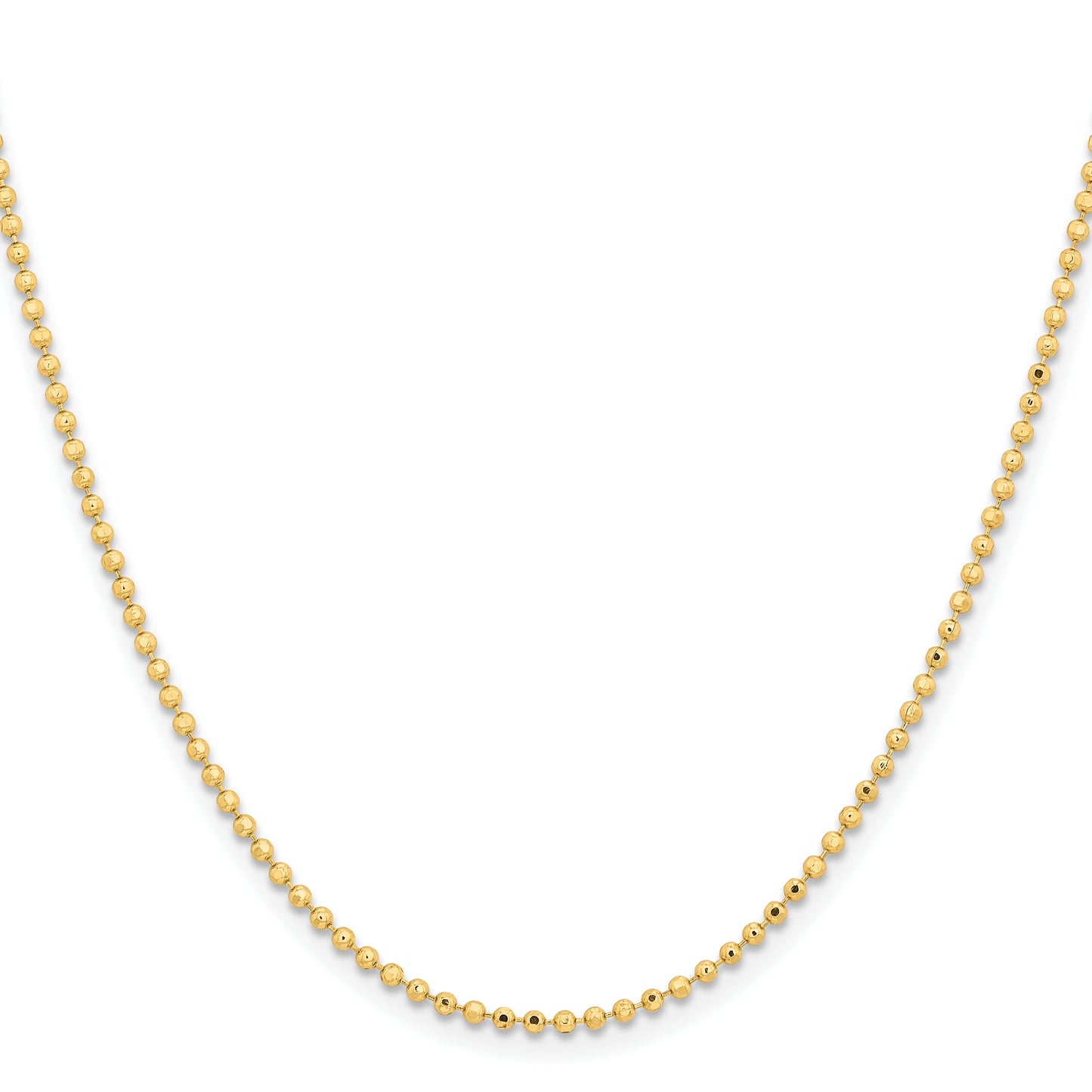 Brass/White Chisel Gold-Tone Brass 2.00mm Plated 16 Inch Ball Chain