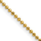 Brass/White Chisel Gold-Tone Brass 2.00mm Plated 16 Inch Ball Chain