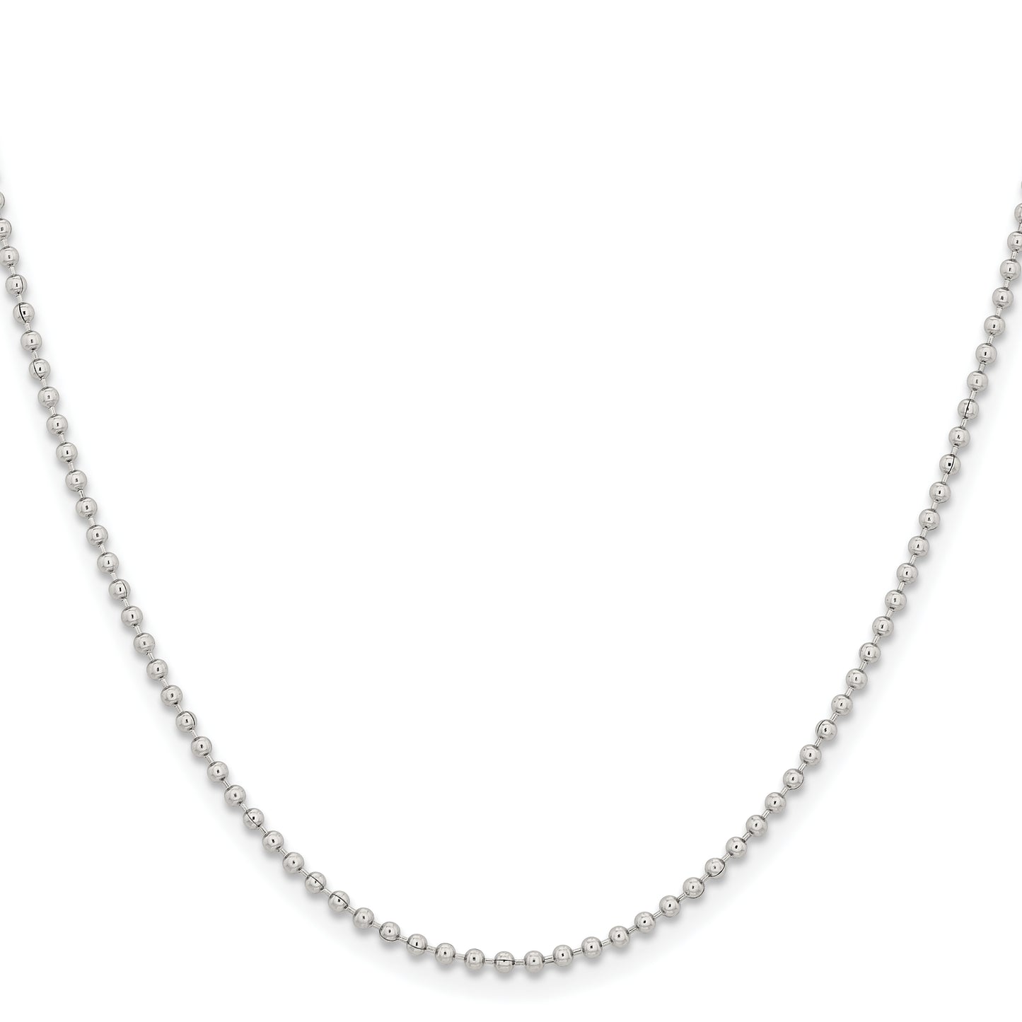 Stainless Steel Chisel Polished 2mm 30 Inch Ball Chain