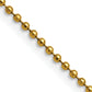 Stainless Steel Chisel Polished Yellow Ip-Plated 2mm 18 Inch Ball Chain